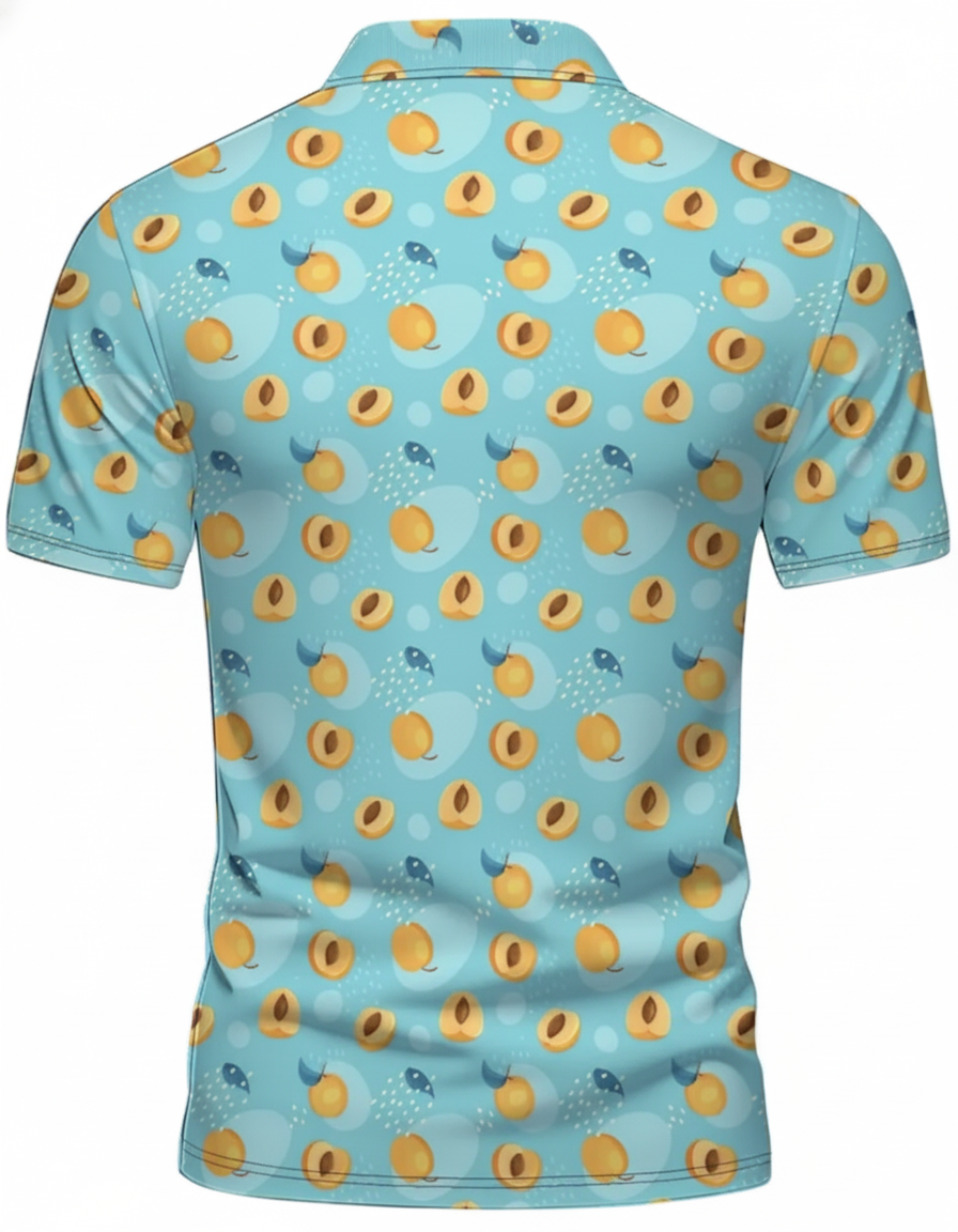 Apricot Swing - Premium Collection 2025 - SwingDaddy Golf Shirt