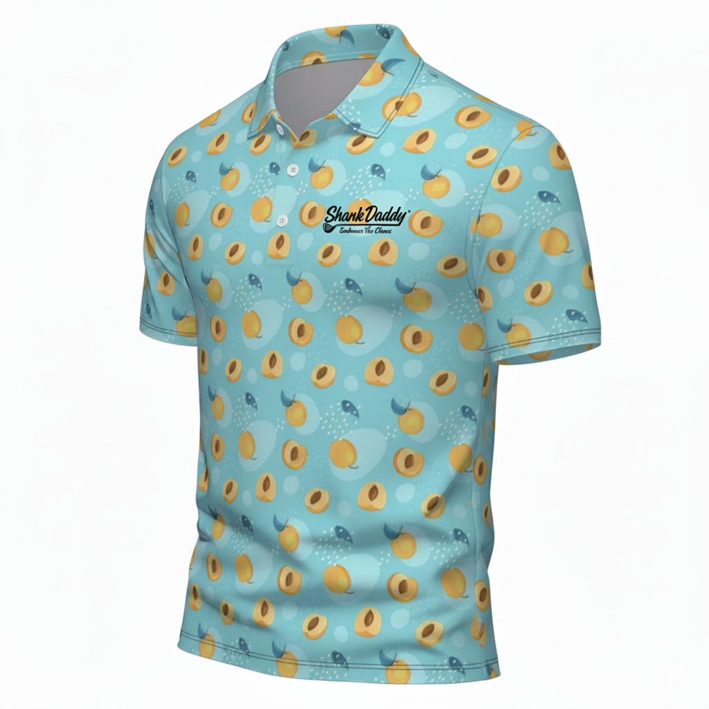 Apricot Swing - Premium Collection 2025 - SwingDaddy Golf Shirt