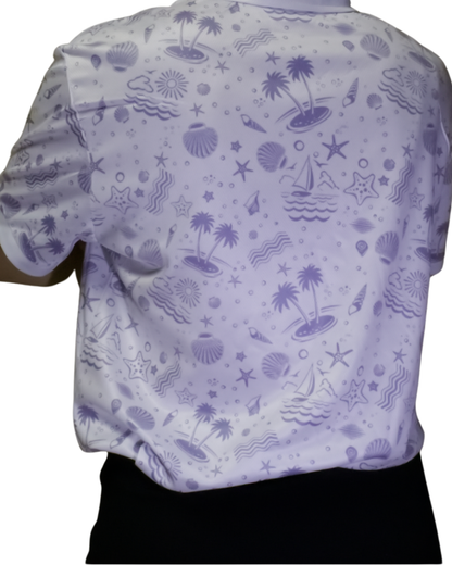Island Drift - CoolStroke™ Collection 2025 -  ShankDaddy Golf Polo / T-Shirts Women