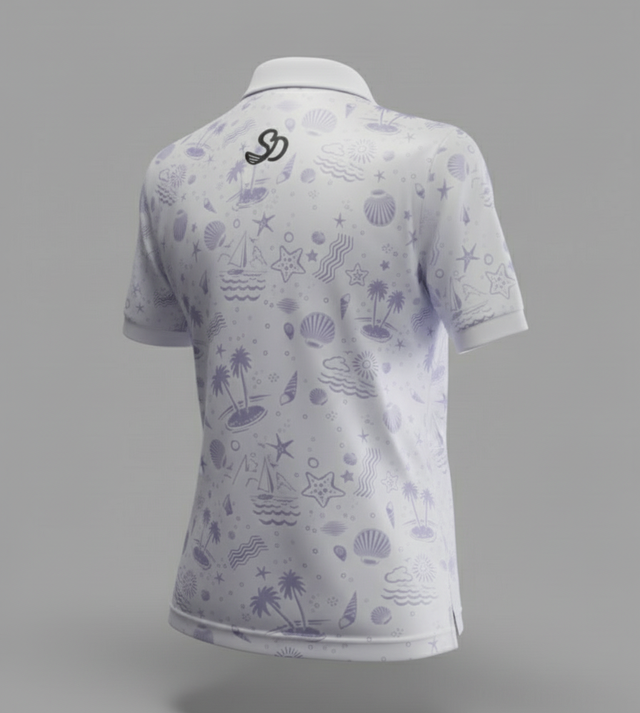 Island Drift - CoolStroke™ Collection 2025 -  ShankDaddy Golf Polo / T-Shirts Women