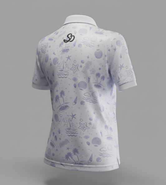 Island Drift - CoolStroke™ Collection 2025 -  ShankDaddy Golf Polo / T-Shirts Women