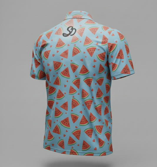 Melon Madness – CoolStroke™ Collection 2025 – ShankDaddy Golf Polo / T-Shirts